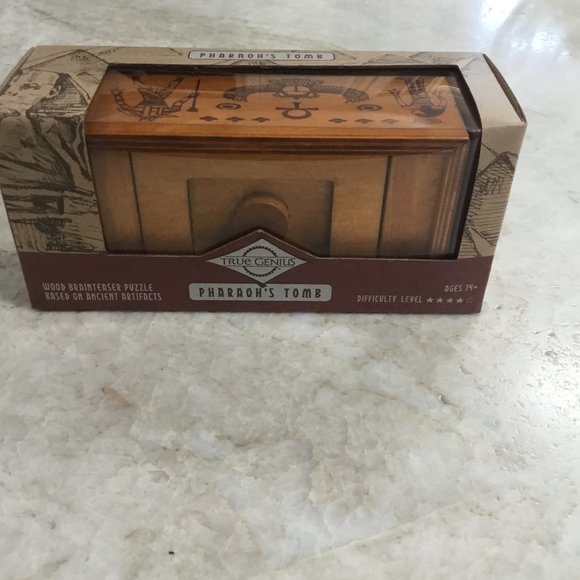 Pharaoh's Tomb Wooden Puzzle - Brown - Picture 1 of 4